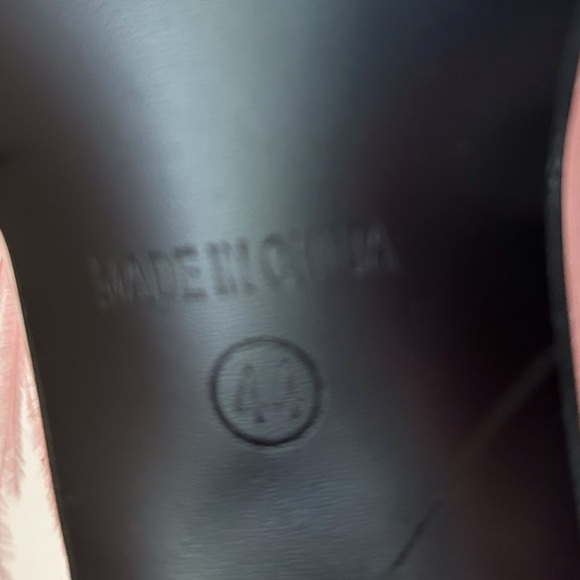 LIURUIJIA Square Toe Feathers High Heel Fur Mules Sandals Size 44 (US 11.5) - Picture 7 of 10